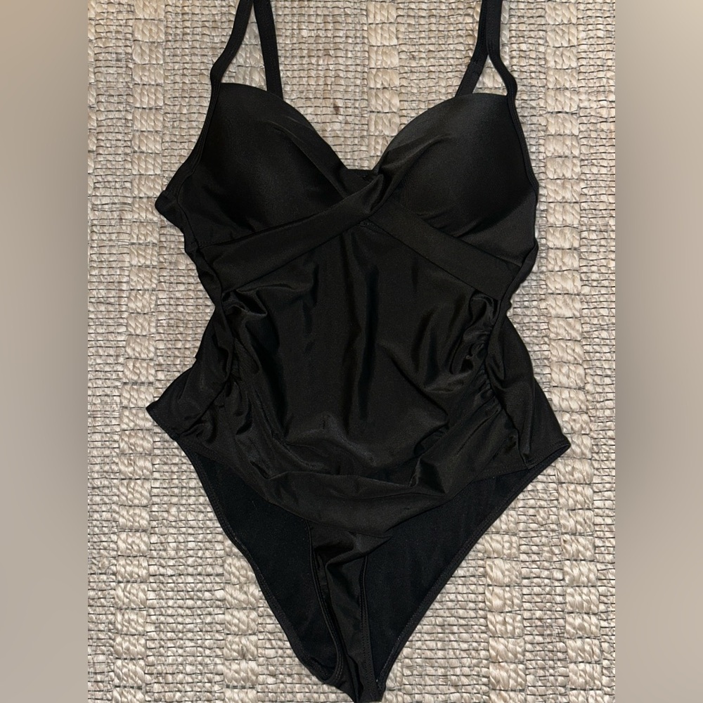 Black One-Piece Swimsuit